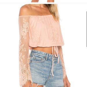 LOVERS + FRIENDS Lady Love Top In Nude NWT